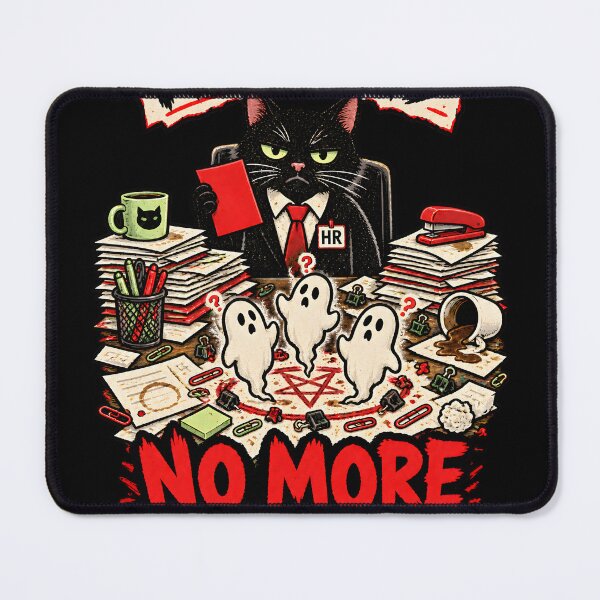 Item preview, HR Said No More Summoning – Funny Black Cat HR Office Humor designed and sold by Ajdaprint.