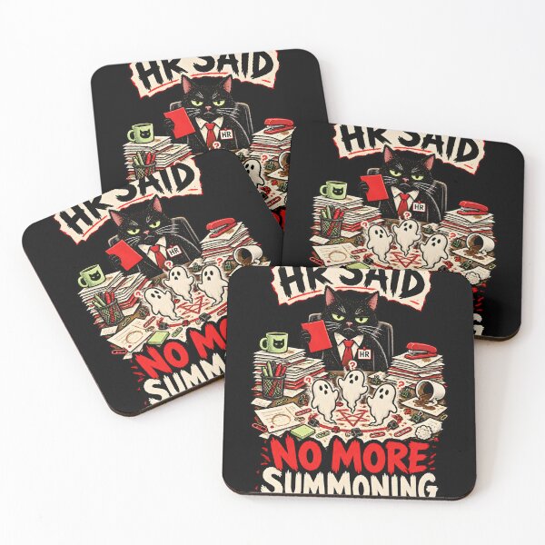 Item preview, HR Said No More Summoning – Funny Black Cat HR Office Humor designed and sold by Ajdaprint.