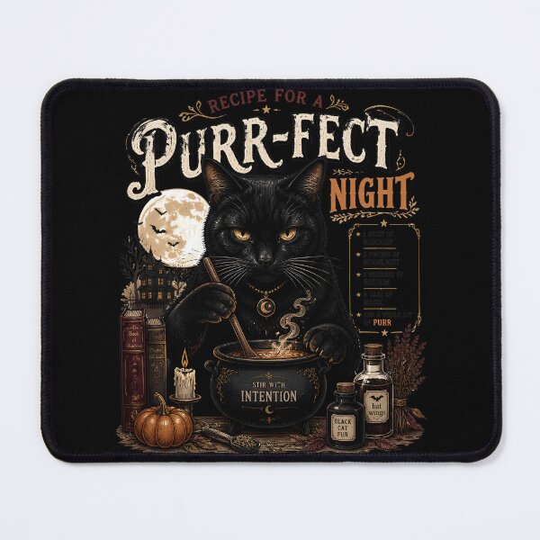 Item preview, Spooky Recipe Cat Gothic Folk Illustration Halloween designed and sold by LiviuGligoros.