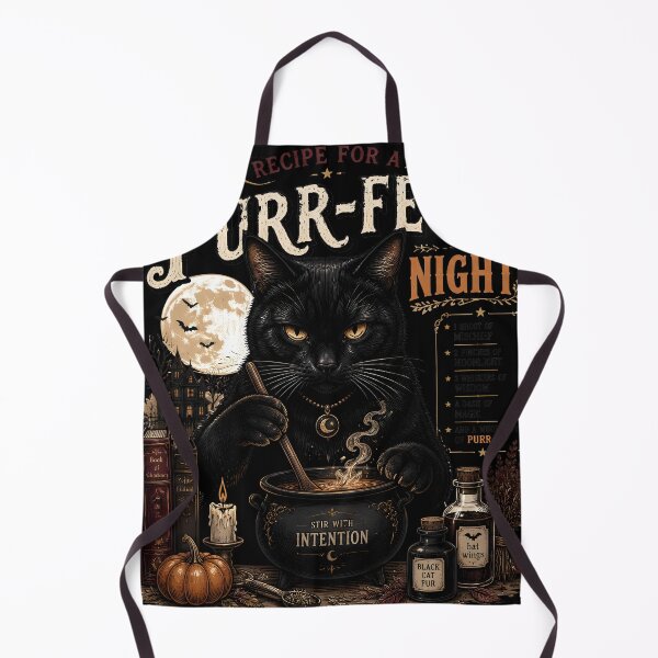 Item preview, Spooky Recipe Cat Gothic Folk Illustration Halloween designed and sold by LiviuGligoros.