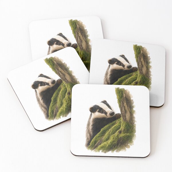 Item preview, Curious European Badger designed and sold by tomperys.