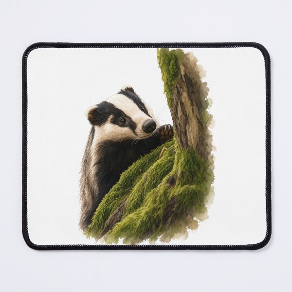Item preview, Curious European Badger designed and sold by tomperys.