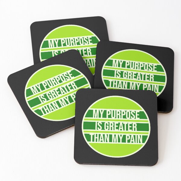 Item preview, My Purpose Is Greater Than My Pain Motivation Logo designed and sold by shirt-o-mat.