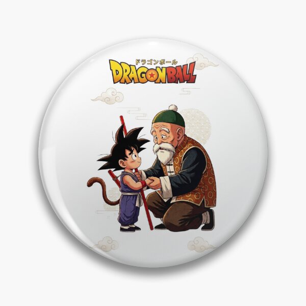 Item preview, Grandpa Gohan and Young Goku Heartwarming Anime Art designed and sold by FreakToons.