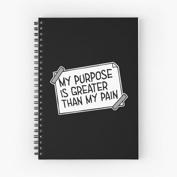 Item preview, My Purpose Is Greater Than My Pain Motivation Logo designed and sold by shirt-o-mat.