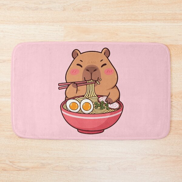 Item preview, Cute capybara eating ramen designed and sold by JarquinDD.