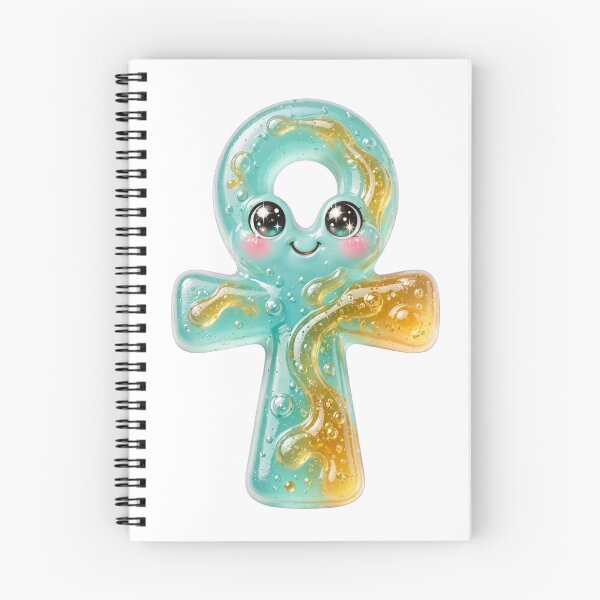 Item preview, Cute Jelly Key of Life Clip Art | Translucent Turquoise Ankh with Big Sparkle Eyes designed and sold by HoMya.