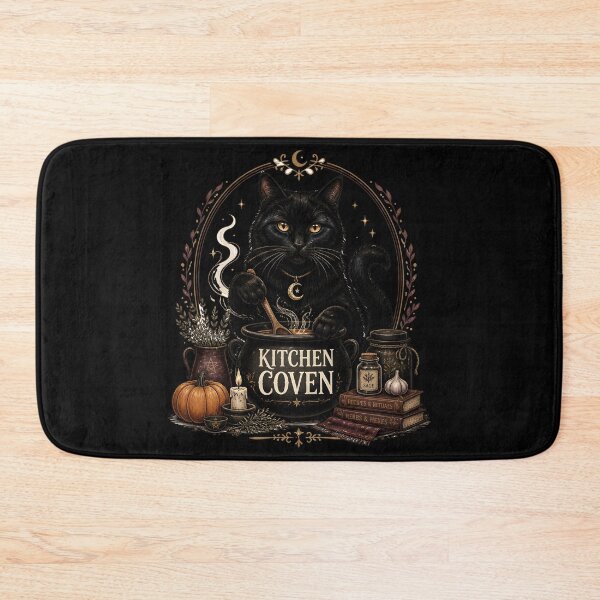 Item preview, Kitchen Coven Cat Retro Halloween Poster Halloween designed and sold by LiviuGligoros.