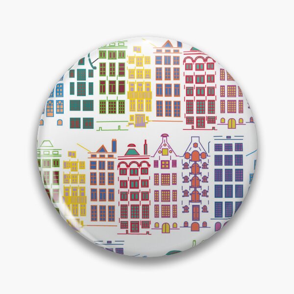 Item preview, Dutch houses pattern designed and sold by Qualali Studio.