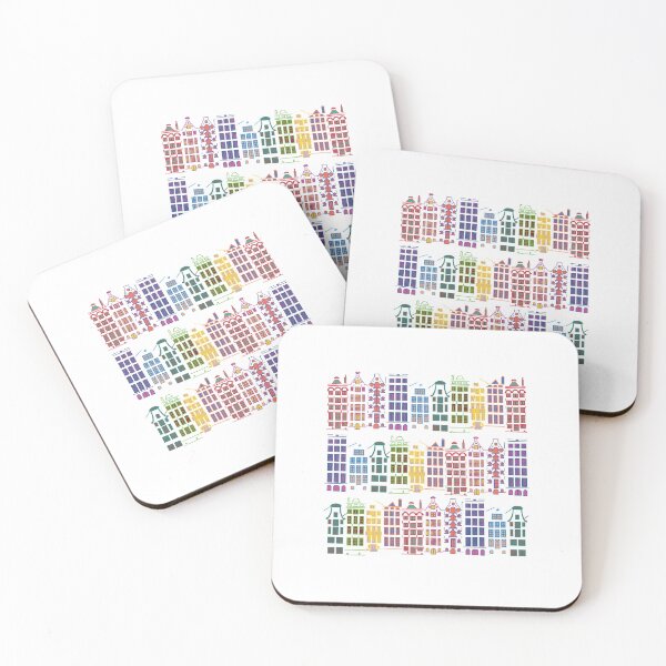 Item preview, Dutch houses pattern designed and sold by Qualali Studio.