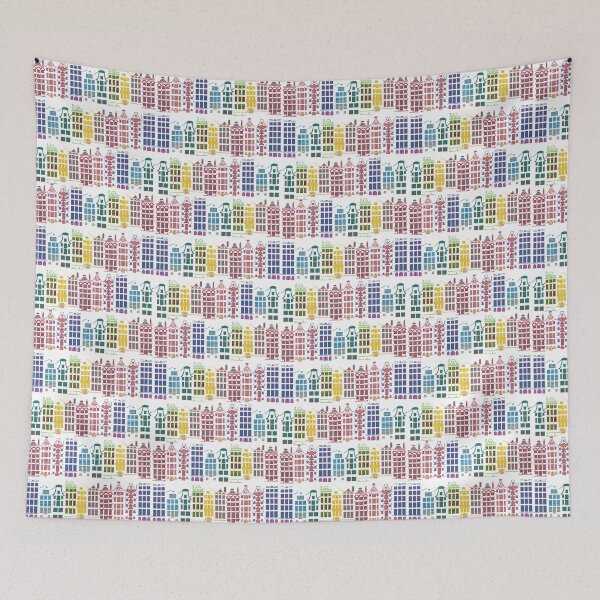 Item preview, Dutch houses pattern designed and sold by Qualali Studio.