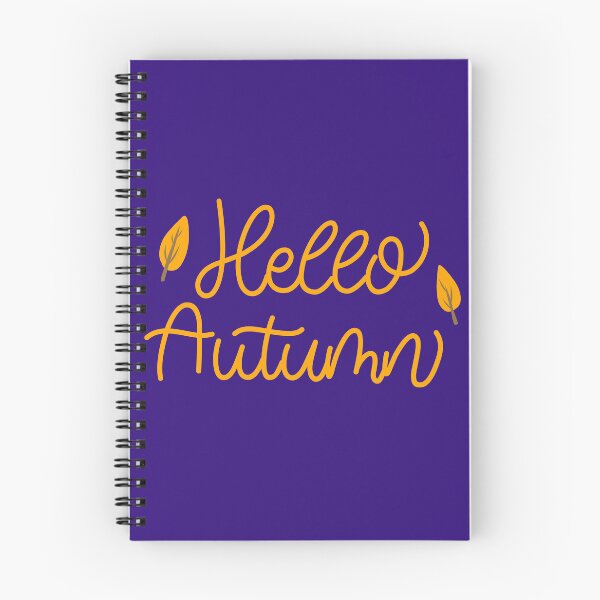 Item preview, Hello Autumn Cute Fall Lettering and Leaves designed and sold by SolutionsArt.