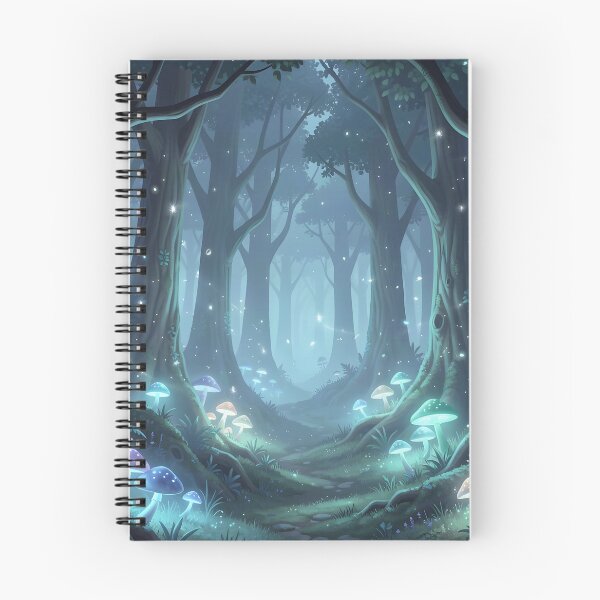 Item preview, Haunted Woods Dotted with Glowing Mushrooms designed and sold by Fanta-sticky.