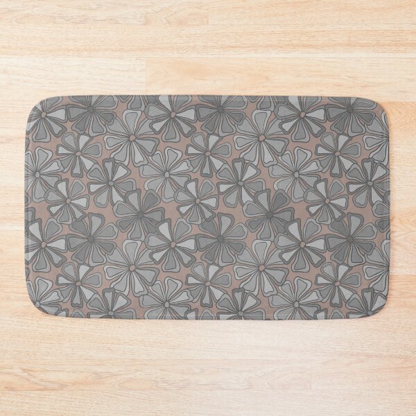 Item preview, Mod flowers on warm tan designed and sold by MarySchwindt.