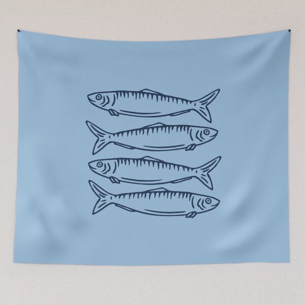 Item preview, Sardines Fish designed and sold by minimalartstory.