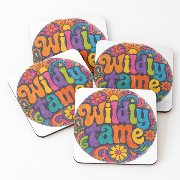 Item preview, Wildly Tame – Retro 1960s Psychedelic Design (Distressed Version) designed and sold by ZombieZooCuties.