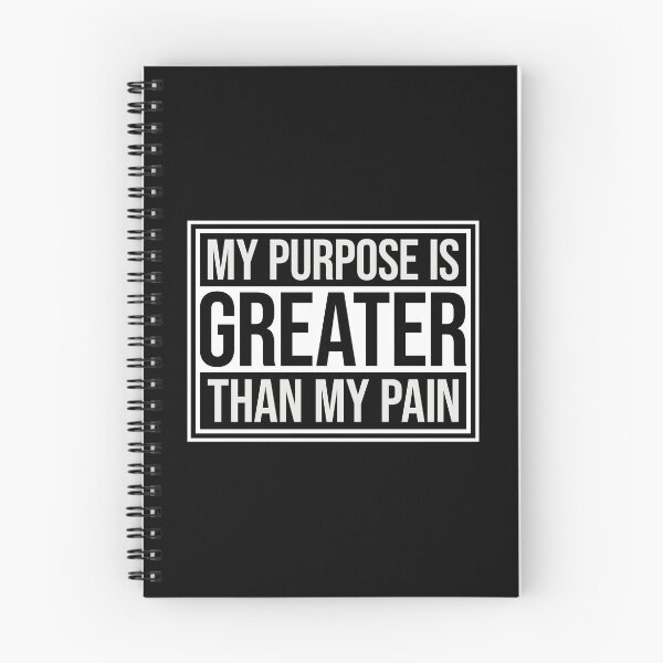 Item preview, My Purpose Is Greater Than My Pain Motivation Logo designed and sold by shirt-o-mat.