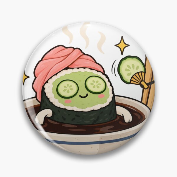 Item preview, Sushi Spa Day – Kawaii Maki Self-Care designed and sold by RAIID.