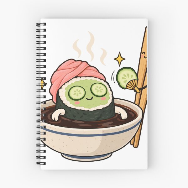 Item preview, Sushi Spa Day – Kawaii Maki Self-Care designed and sold by RAIID.