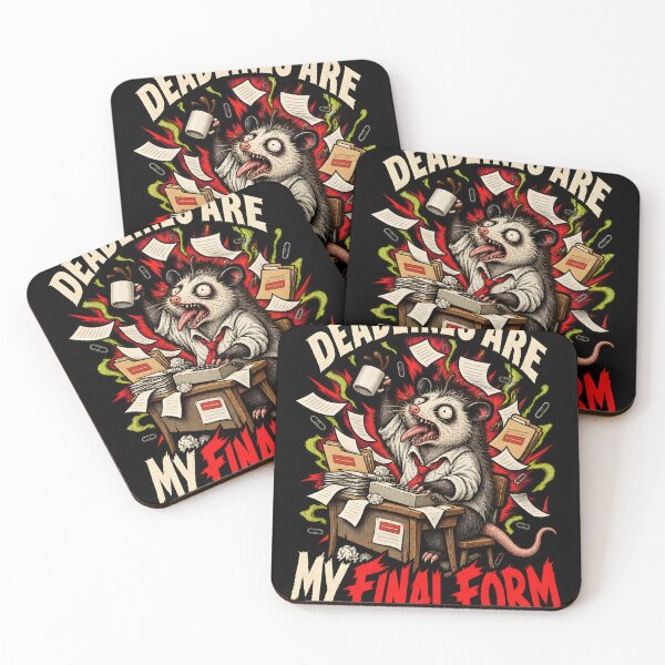 Item preview, Deadlines Are My Final Form – Funny Opossum Office Work Humor designed and sold by Ajdaprint.
