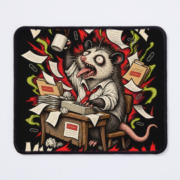 Item preview, Deadlines Are My Final Form – Funny Opossum Office Work Humor designed and sold by Ajdaprint.