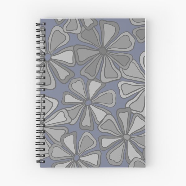 Item preview, Copy of Mod flowers on warm blue designed and sold by MarySchwindt.