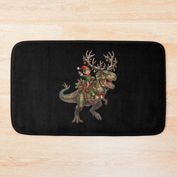 Item preview, Elf on Tyrannosaurus designed and sold by ReneMM.
