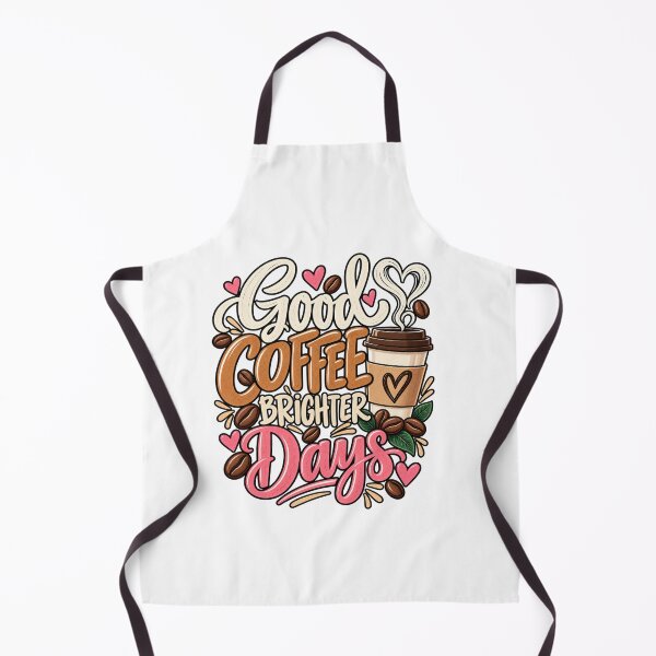Item preview, Good Coffee Brighter Days – Cozy Coffee Lover Typography designed and sold by SophistiPrints.