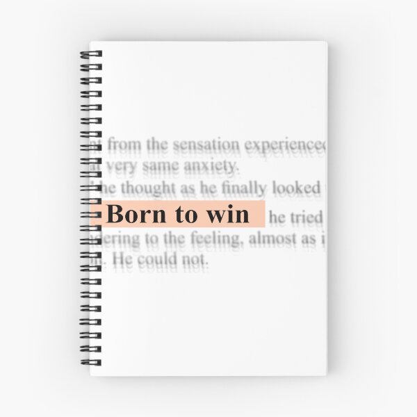 Item preview, Born To Win Aesthetic Streetwear Quote designed and sold by Vanelluna.