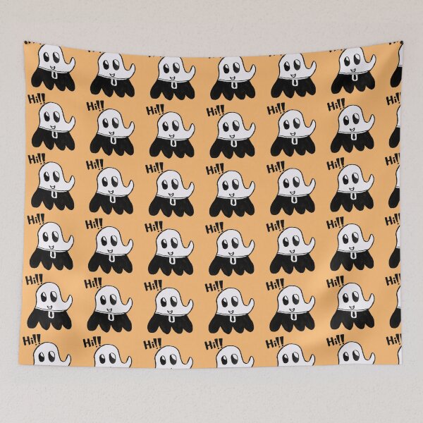 Item preview, Friendly little ghost saying Hi! designed and sold by littlenumfu2469.