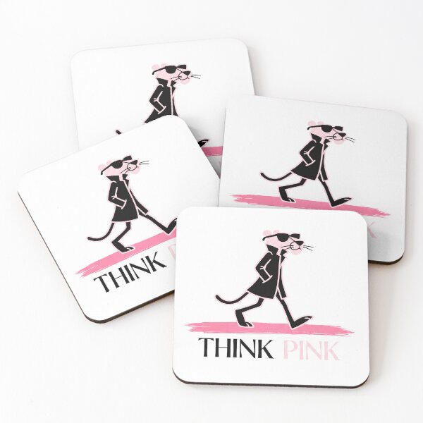 Item preview, Think Pink Cool Detective Panther Minimalist Art designed and sold by PixelDegenerado.