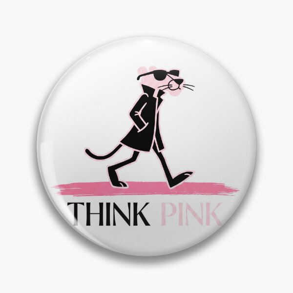Item preview, Think Pink Cool Detective Panther Minimalist Art designed and sold by PixelDegenerado.