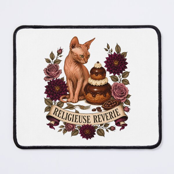 Item preview, Nun Reverie Sphinx Cat Art designed and sold by Old's Cool Cat Studio.