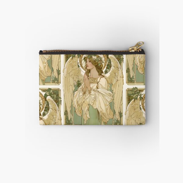 Item preview, Art nouveau Christmas angel card designed and sold by MendaciousMina.