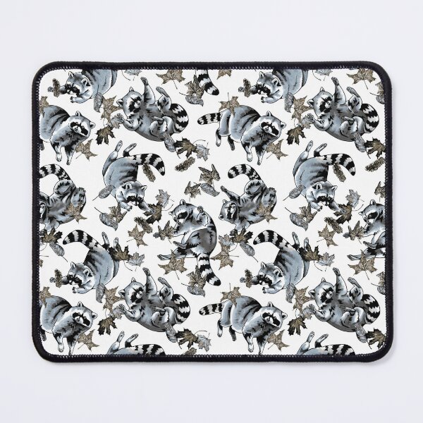 Item preview, Falling Raccoons and Leaves Frost designed and sold by Kelsey Worth.