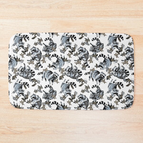 Item preview, Falling Raccoons and Leaves Frost designed and sold by Kelsey Worth.