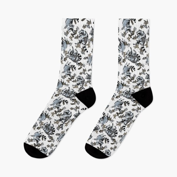 Item preview, Falling Raccoons and Leaves Frost designed and sold by Kelsey Worth.