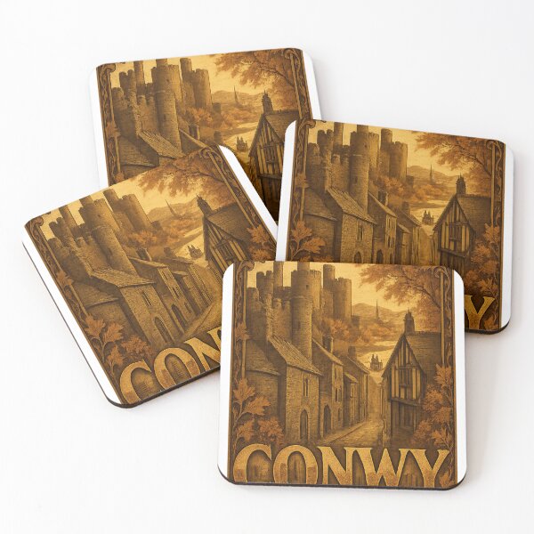 Item preview, Conwy Autumn Castle Cityscape designed and sold by Imaginarium of Chaos falcon88 .