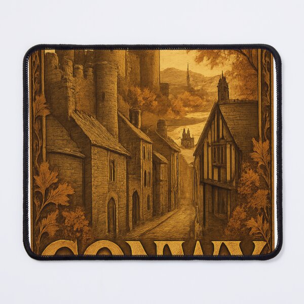 Item preview, Conwy Autumn Castle Cityscape designed and sold by Imaginarium of Chaos falcon88 .