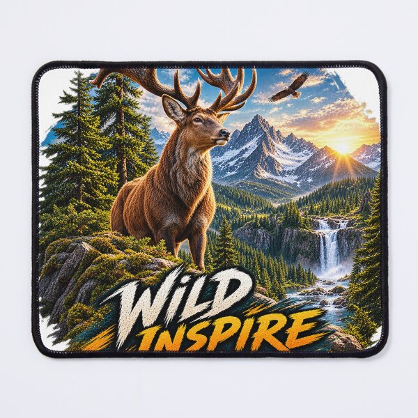 Item preview, Wild Stag Mountain Adventure – Wilderness & Freedom Design designed and sold by Wild Inspire.