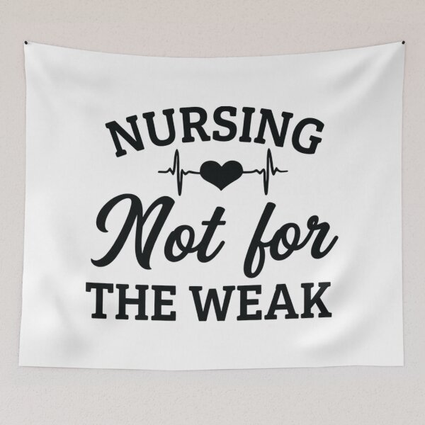 Item preview, Nursing Not for the Weak, Funny Nurse designed and sold by CloudyPress.