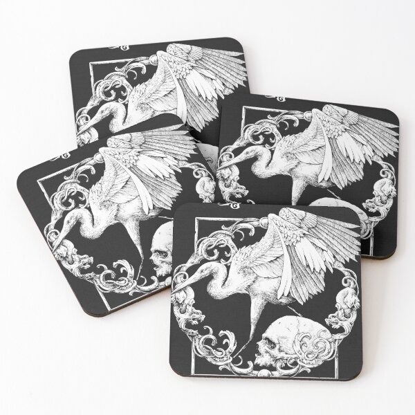 Item preview, Swan and Skulls Gothic Memento Mori Theme designed and sold by Adronia.