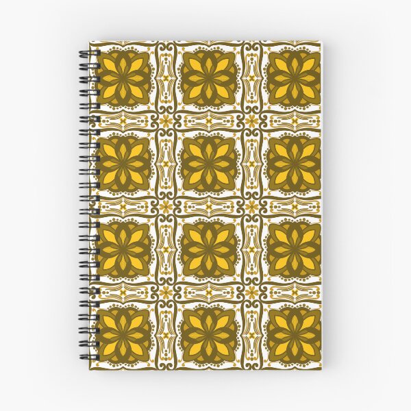 Item preview, Mustard Gold Floral Tile Pattern – Vintage Ornate Geometric Design designed and sold by Rukhscreations.