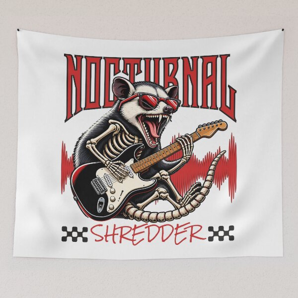 Item preview, Nocturnal Shredder Possum Guitar Design Light designed and sold by FaeryNuff.