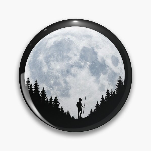 Item preview, Moonlit Hiker in the Forest designed and sold by Fikuall.