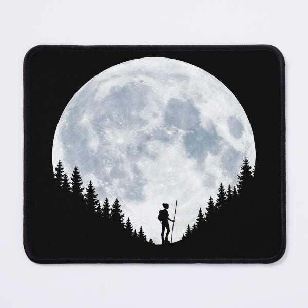 Item preview, Moonlit Hiker in the Forest designed and sold by Fikuall.