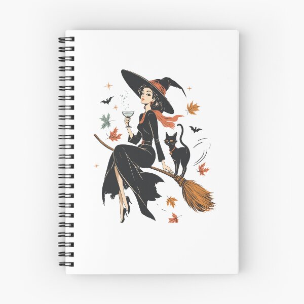 Item preview, Stylish Witch Black Cat Halloween Art designed and sold by Krasnovaovaova.