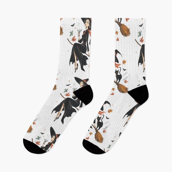 Item preview, Stylish Witch Black Cat Halloween Art designed and sold by Krasnovaovaova.