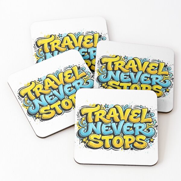 Item preview, Travel never stops designed and sold by AsifDesignCreativeStudio.