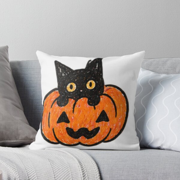 Item preview, Cute black cat in a Halloween pumpkin designed and sold by NorthPeak Studio.